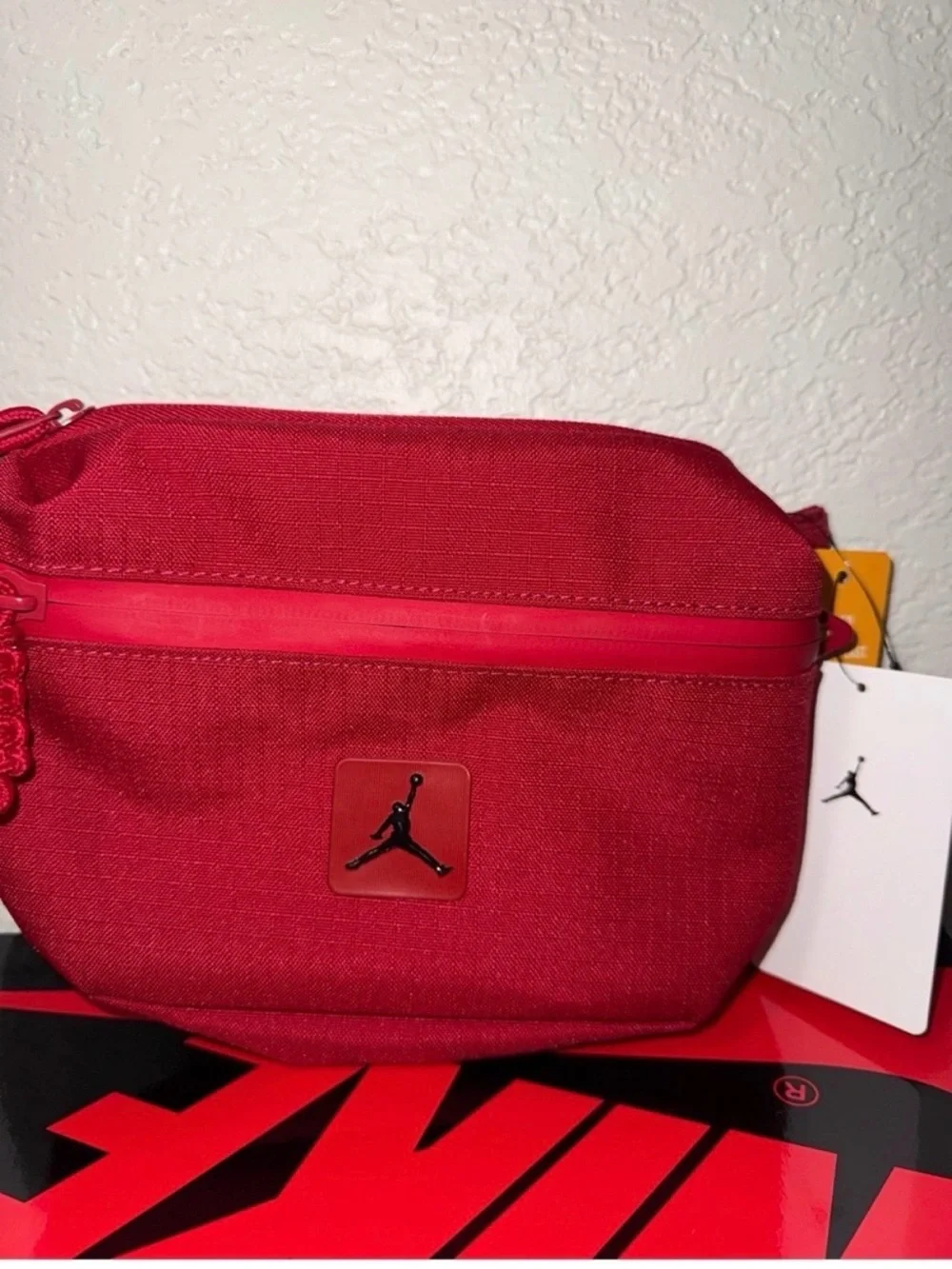 Jordan Red Waist Pack with Jumpman Badge